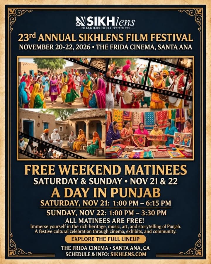 🎬 Experience A Day in Punjab at the 23rd Annual Sikhlens Film...