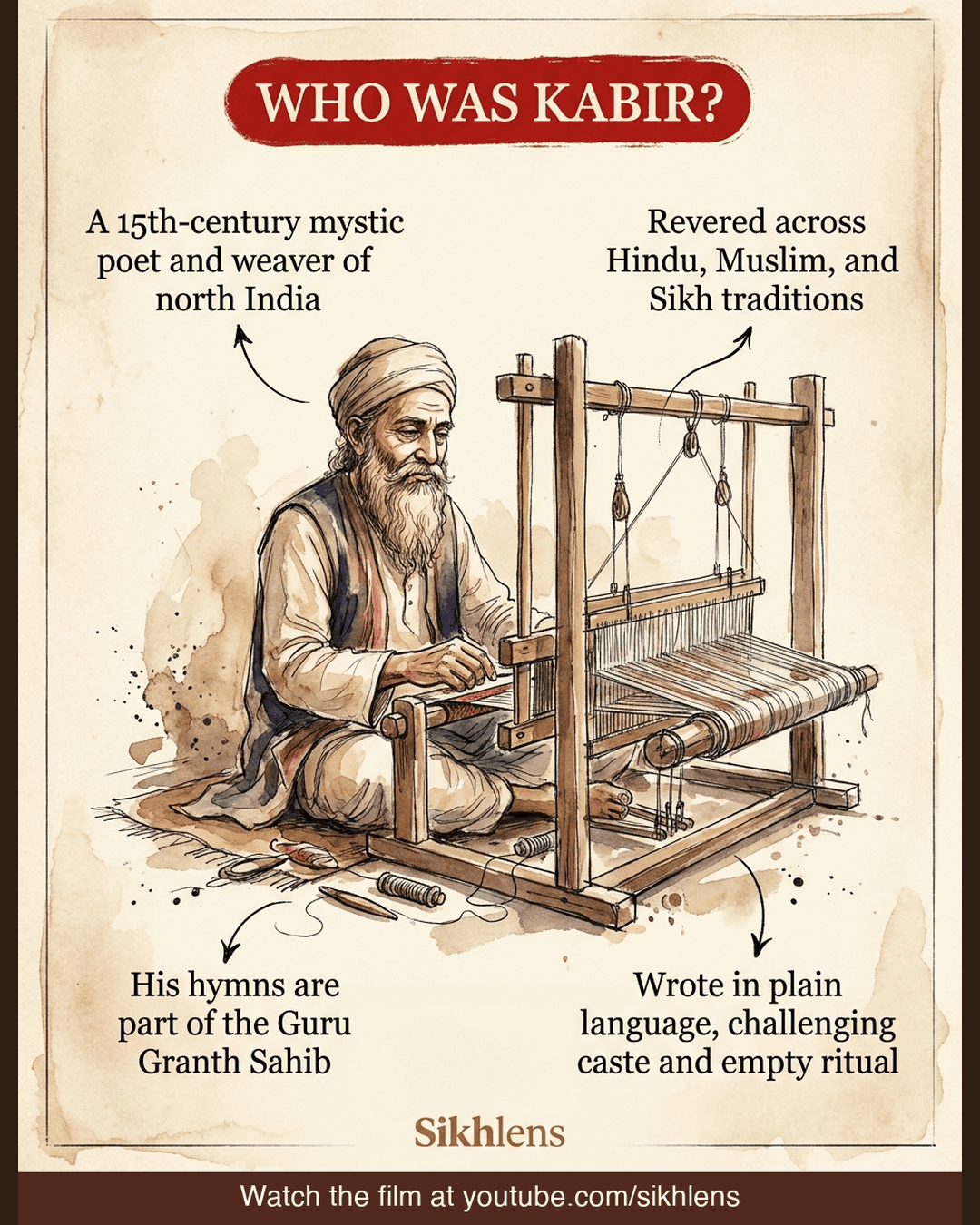 A 15th-century mystic poet. A weaver. A voice that crossed every line.