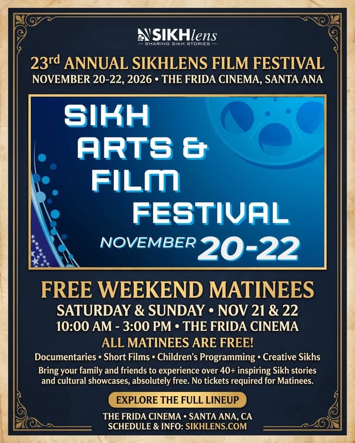 An afternoon of Sikh stories, music, heritage, and family fun! 🎬