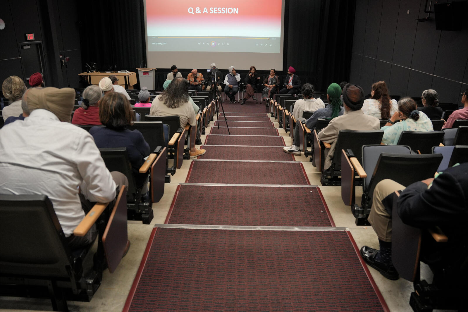Audience and stage at the Sikhlens Canada West Coast day in Surrey