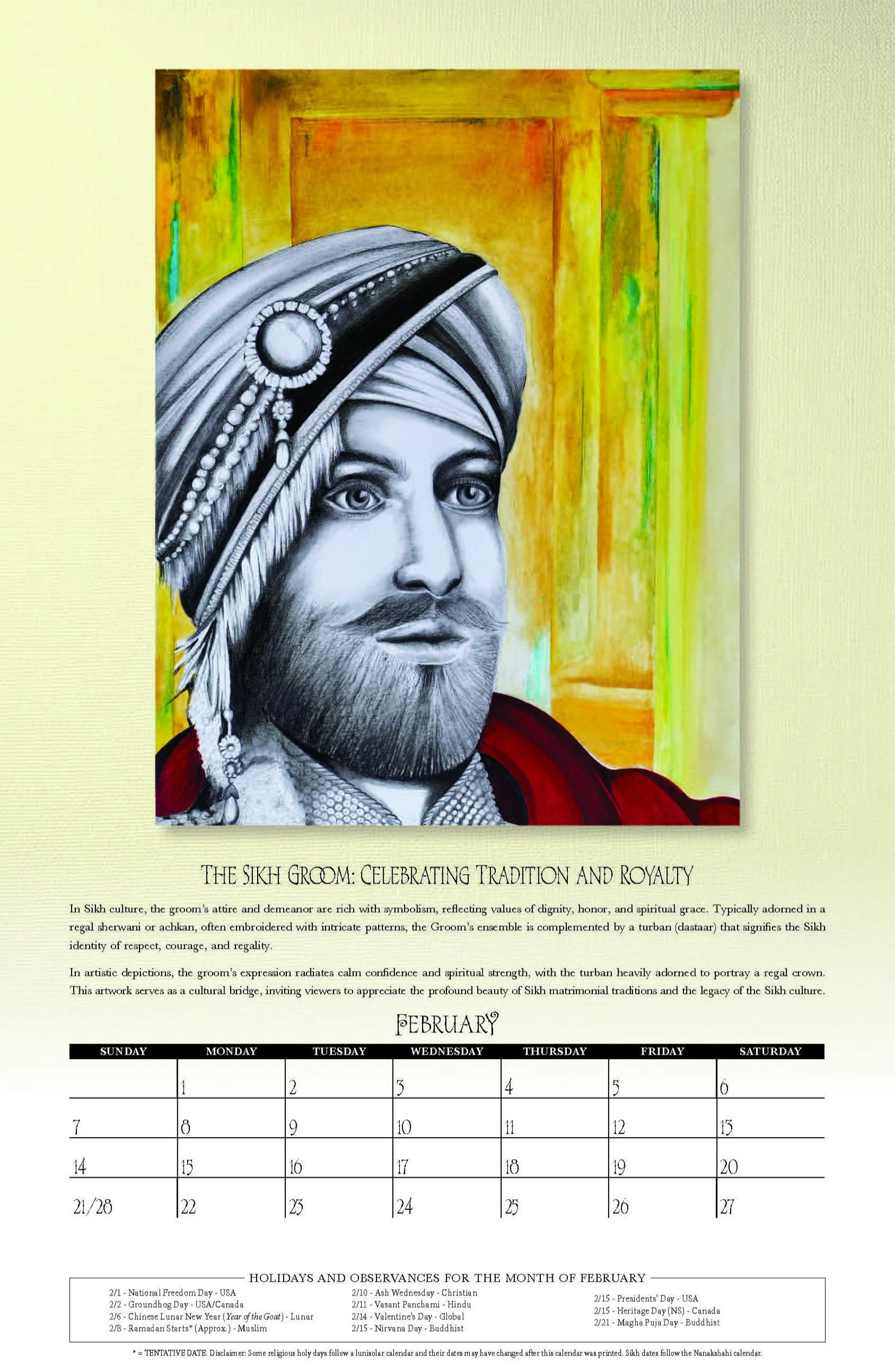 February: The Sikh Groom: Celebrating Tradition and Royalty